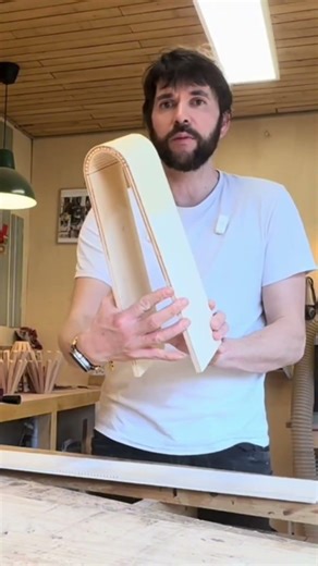 How to easily bend plywood using a template?
