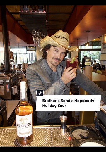 Back to show you how to make the @brothersbondbourbon x @Hopdoddy Burger Bar Holiday Sour 🍋🥃 Available through the end of the month. Don’t miss it!