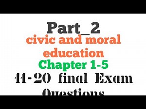 civic Chapter 1-5 (11-20 final exam questions ) #civic part_2