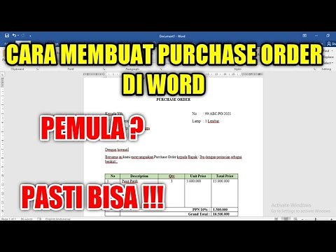 How to Create a Purchase Order in Word