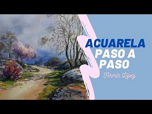 Acuarela Paso A Paso Árbol y Paisaje