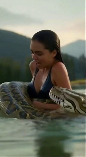 Python Wraps Up Woman. #shorts #animals
