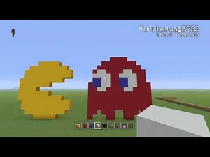 Minecraft : How To build The Main Pac-Man Sprites
