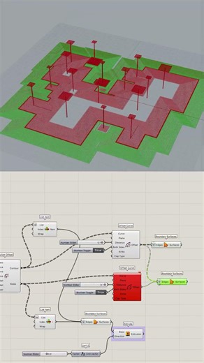 Circuit Pavilion Rhino Grasshopper #rhinoceros #grasshopper #3dmodeling #parametricdesign