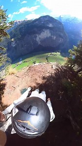 EPIC base jump in Lauterbrunnen 🏔️🇨🇭 #adrenaline #flying #mountains #nature | Niclas Strohmeier