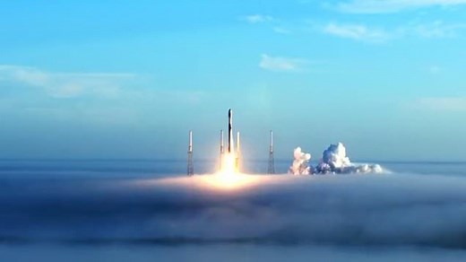 SpaceX rocket launches carrying their latest Starlink satellite payload