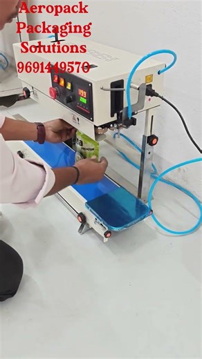 Nitrogen flushing Band Sealer #machine #foodpackagingmachine #factoryproducts #business #production