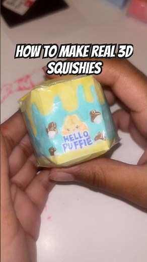 Viral How To DIY Paper Squishy 😱💖 Cute & Relaxing Toy! #fyp