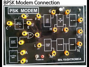 BPSK Experiment Connection and Observation Points