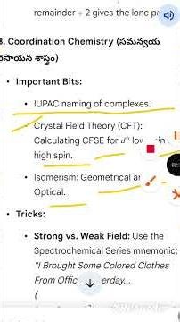Top 50 Inorganic Chemistry Bits for CPGET 2026 | Repeat Questions!10 Most Important Inorganic Topics