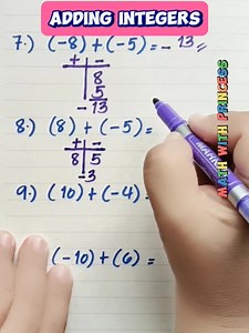 @Math Review: Adding Integers #math #mathwithprincess #mathviral #mathematics #mathreview #mathvideo #mathtutorial | Math with Princess