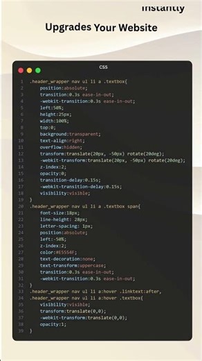 Awesome Navbar Hover Effects using HTML & CSS ✨#htmlcss #hovereffects #navbar #animation #shorts