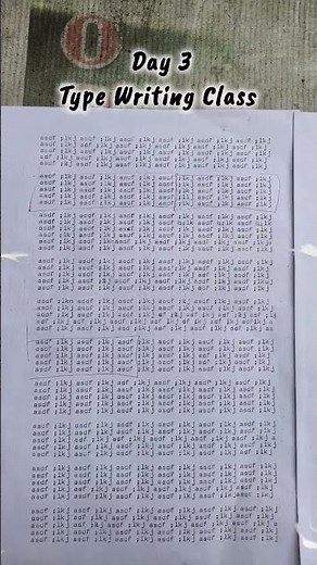 Day 3 Typewriting Class | ASDF ;LKJ Typewriting | Summer Class | Extracurricular Activities