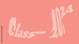 Class 2024. Template for graduation design, party