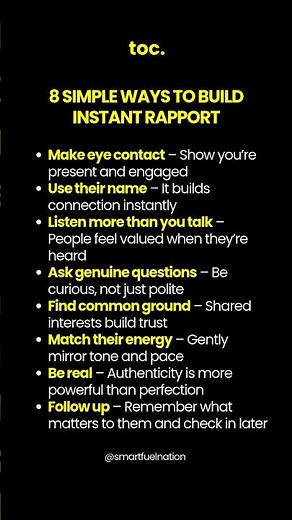 8 Simple Ways to Build Instant Rapport #leadershipskills #buildrapport