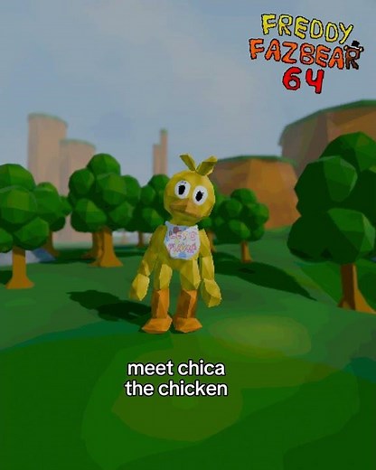 FNAF animation meet chica the chicken (Freddy Fazbear 64) #fnaf #3danimation #blender #fnafmemes