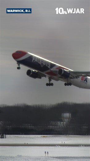 NBC 10 WJAR Providence New Bedford on Instagram: "Team New England is on the way to Santa Clara, California. AirKraft departed T.F. Green Airport on Sunday. #newengland #seattle #football #nfl"
