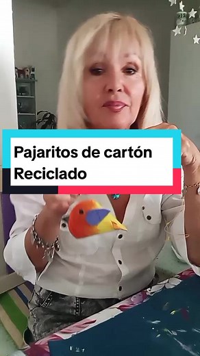 Cómo hacer un pájaro de cartón reciclado paso a paso