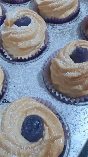Classic twist, cupcake bliss. Taste the ube magic! #ilangdapyang #IliganCity #iligancakes #UbeBrazoDeMercedes #ubebrazodemercedescupcakes | Ilang Dapyang