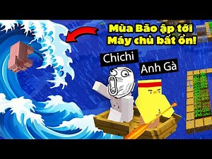 MC Chicken and the Unstable Village Team Help People Affected by Storm and Flood in Minecraft