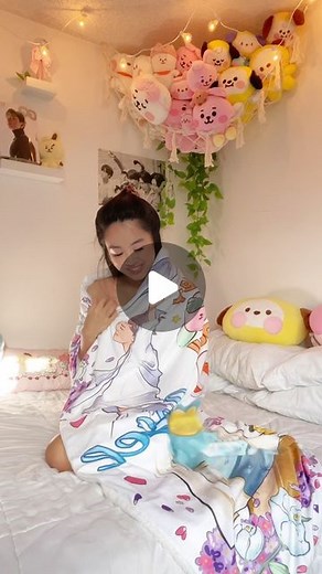 Natasha Angel 🌸 | Thank you @bangtanblankies for the Jimin core blanket 🤍✨ its so comfy and keeps me warm every night☺️ you can use code: NATASHA10 for 10%... | Instagram