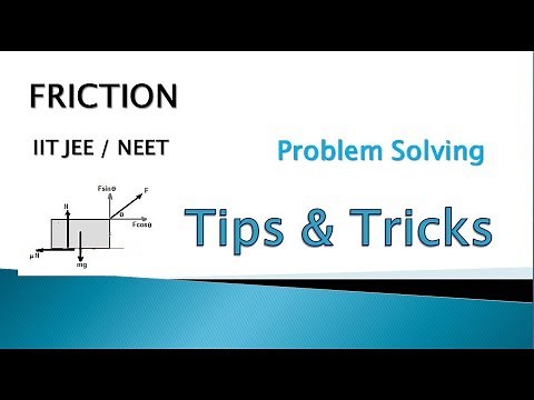 12.2 (IIT JEE /NEET) Static Friction: Minimum force required to move a block