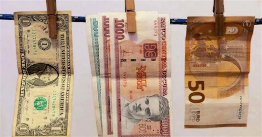 The dollar rises while the euro price falls in Cuba