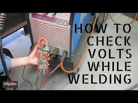 Clamp meter - How to check Volts when welding