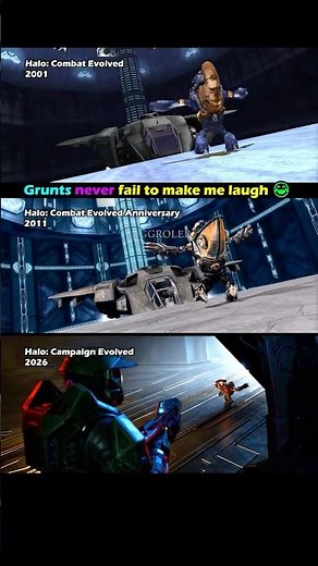 Grunts carry Halo's comedy 😂 Halo Original vs Anniversary vs Campaign Evolved