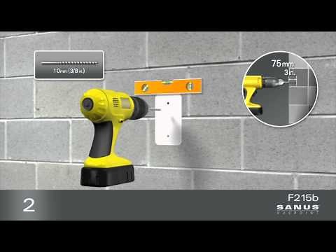 How To Install Your SANUS VuePoint F215b TV Mount