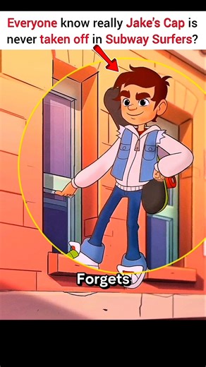 Jake's NEVER Removes His Cap?! 😱 | Subway Surfers Secret #subwaysurfs #shorts #osmp #games