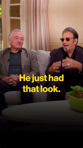 Al Pacino on his first impression of De Niro in the 60s 😅 #shorts