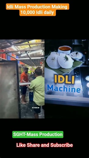 Idli Mass Production Making 10,000 Idli daily | SGHT Mass Production | #idli #food #massproduction