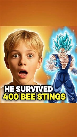 He Survived 400 Bee Stings Thanks to Dragon Ball! #DBZ