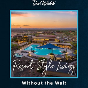 Resort-style living without the wait! Save on quick move-in homes available now at two premier Del Webb communities in the Phoenix-Area. Visit Sun City Festival, in the West Valley, or Sun City Anthem in the East, to tour the model homes and discover the finest in 55 resort-style living with expansive clubhouses, pickleball, restaurants, golf courses and so much more. Act now to take advantage of limited time savings. New homes starting from the low $300Ks. | Del Webb
