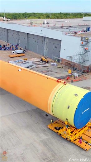 NASA Rolls Out Artemis III Moon Rocket Core Stage 🚀 #nasa #artemisiii