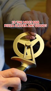 1.1M views · 5.8K reactions | Most Expensive Pizza Slicer?  Is this $100 pizza slicer worth it? I asked Gio from @luigispizzaparkslope for his opinion since he’s cut about a zillion pizzas… Gio compared these three slicers: My favorite pocket pizza slicer ($10) Industry-Standard Dexter P177A ($40) Dalstrong pizza cutter ($100) #pizza #pizzachallenge #nypizza | Scott's Pizza Tours | Facebook