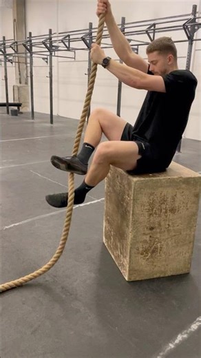 Seated Rope Climb Feet Lock Technique
