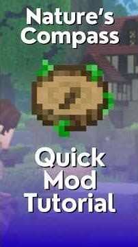 Nature's Compass Tutorial & Spotlight #minecraft #moddedminecraft #minecraftmods