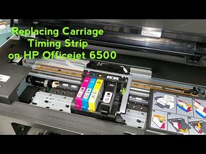 How to replace timing strip on HP Officejet 6500 and 6500A Printer