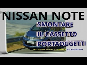 Replacing the air conditioning fan resistor on the Nissan Note E11