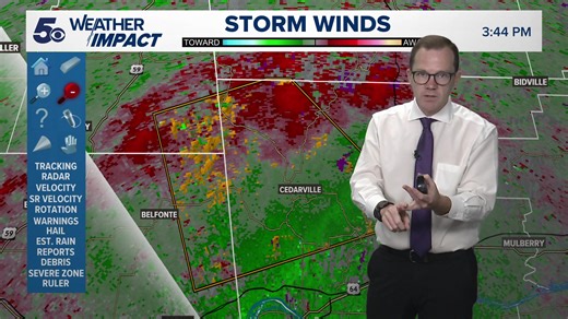 Strong to severe thunderstorms impacting the area. Chief Meteorologist is tracking these live. | 5NEWS