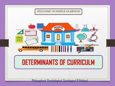 Curriculum Determinants