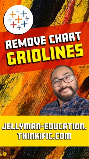 How to Hide Gridlines for Clean, Professional Charts in Tableau #tableau #dataviz #analytics