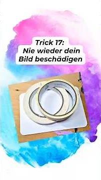 Aquarelle sicher festkleben