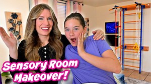 We are turning our downstairs basement into a sensory room. Evie is so excited for this sensory room makeover! | Crazy Pieces