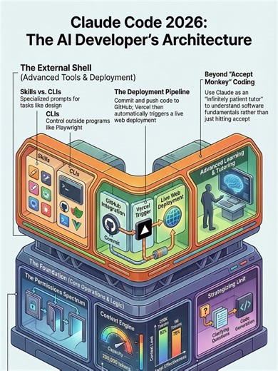 Claude Code for Beginners: The Ultimate 2026 Guide to AI Development Getting started with Claude Code can feel incredibly confusing if you don't have a technical background, especially with outdated advice pushing you toward MCP servers and unnecessary markdown files. In this complete 2026 beginner's guide, we cut through the noise and show you exactly what matters so you can go from zero to AI developer. In this video, we build a functional Kanban board for social media content creators from sc