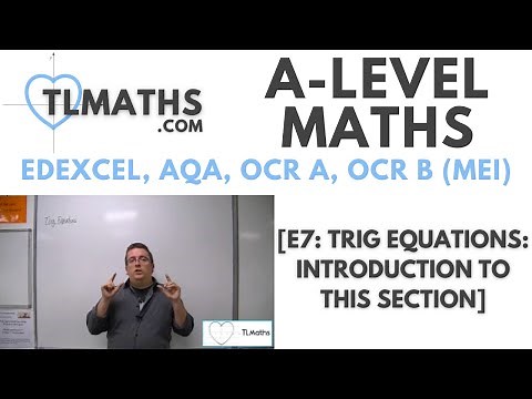 A-Level Maths: E7-00 [Trig Equations: Introduction to this Section]