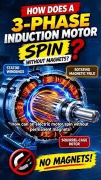 How an Induction Motor Actually Works | Simple Physics #electrical #nikolatesla