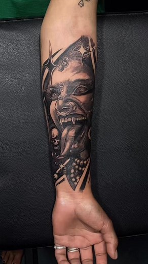 Scar Tattoo coverup Kali tattoo to book your appointment call 9826037973. Location: balaju-16,ktm #tattoo #flamingneedle #Balajuktm | Fleming Needle Tattooist